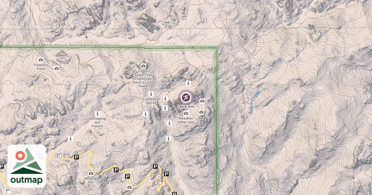 Map of Spire five