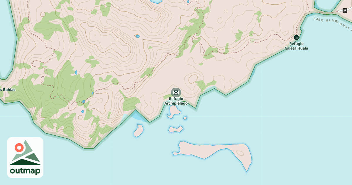 Map of Refugio Archipiélago