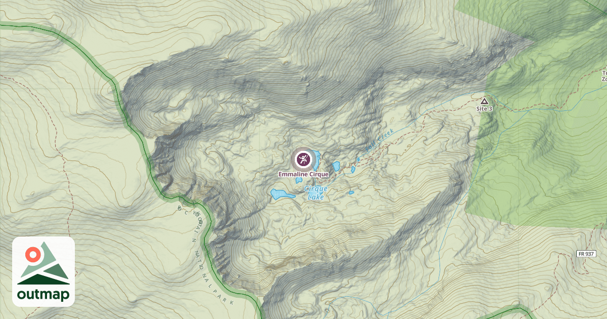 Map of Emmaline Cirque