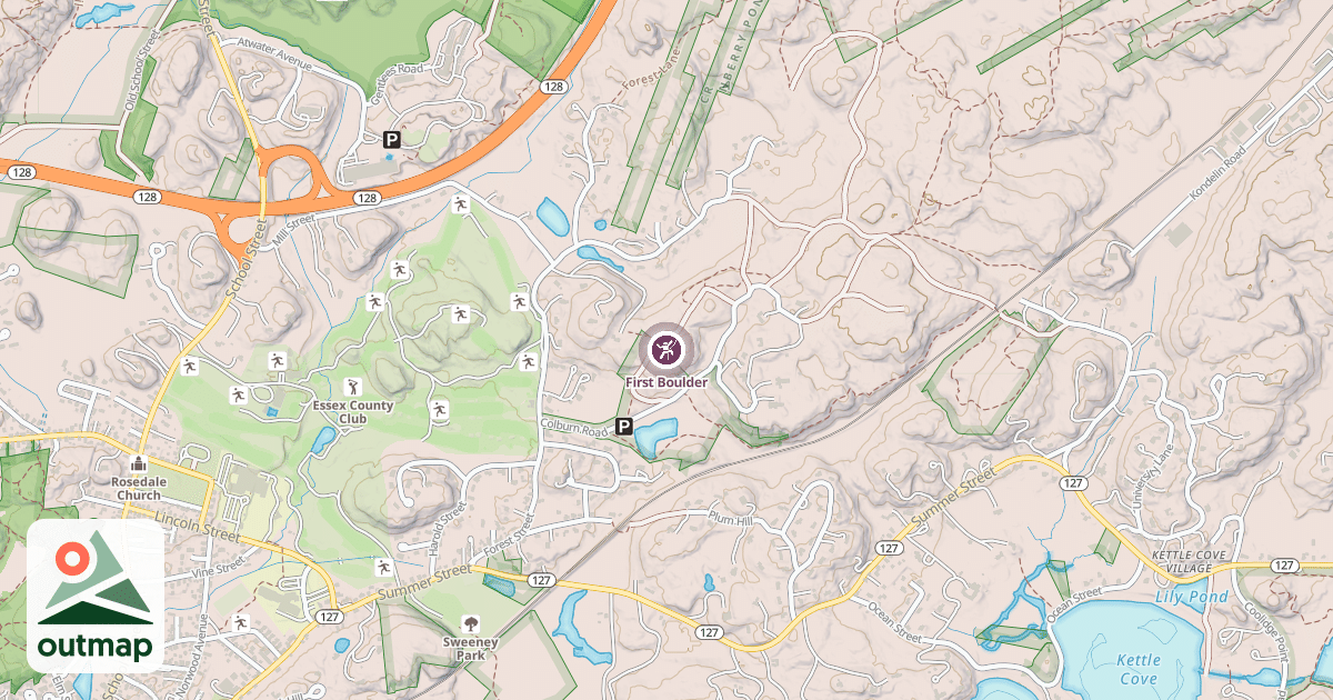 Map of First Boulder