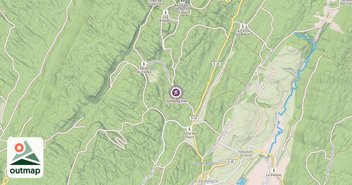 Map of Climbing Site