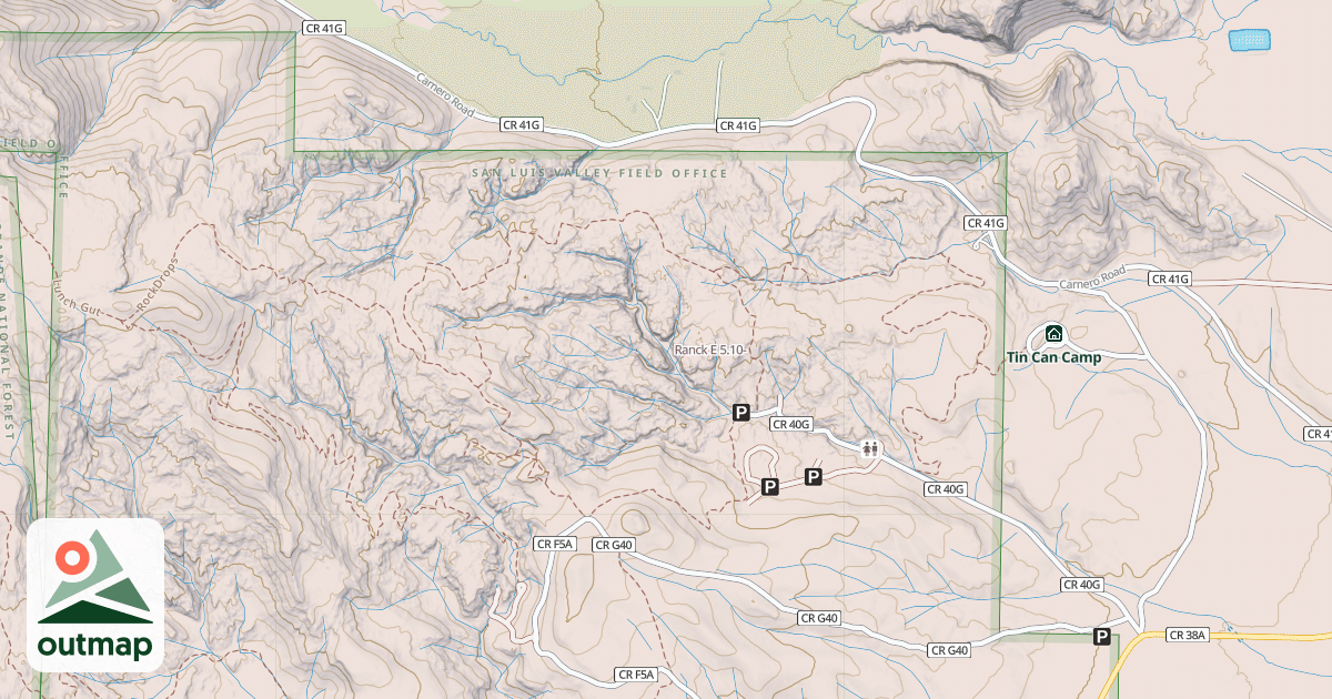 Map of Ranck E