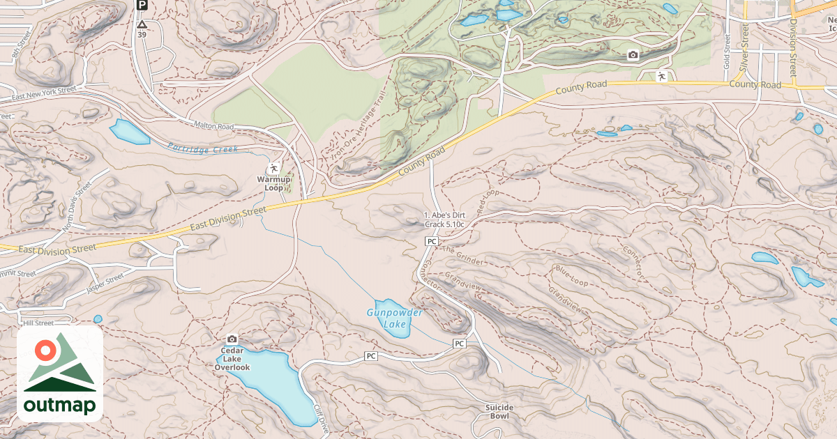 Map of 1. Abe's Dirt Crack