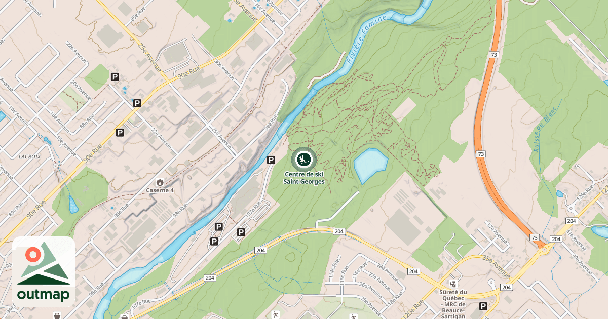 Map of Centre de ski Saint-Georges