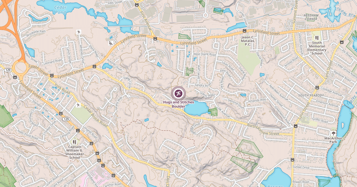 Map preview of Hugs and Stitches Boulder