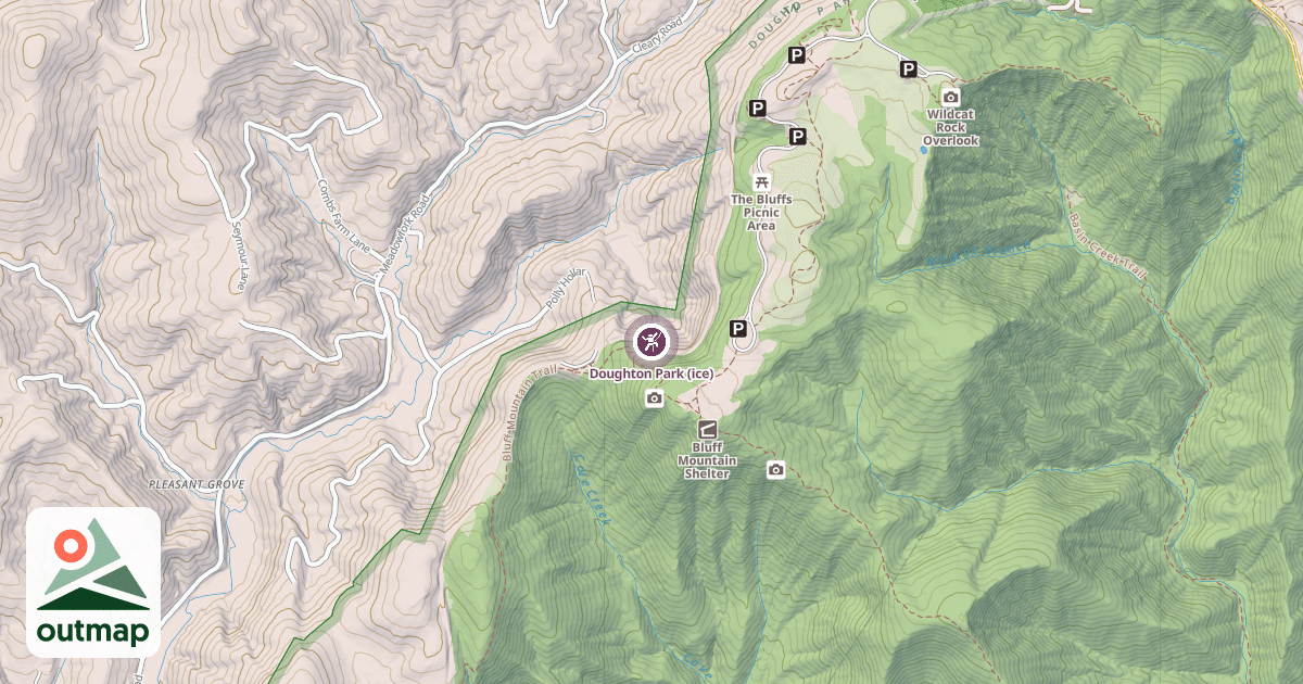 Map of Doughton Park (ice)