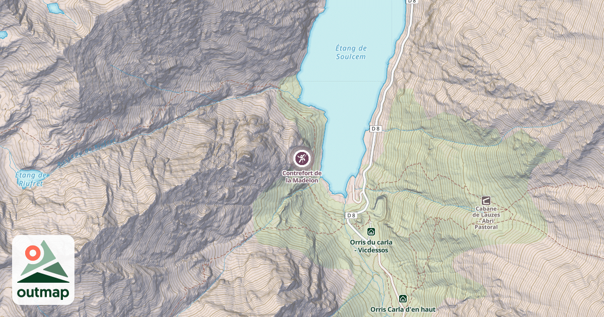 Map of Contrefort de la Madelon