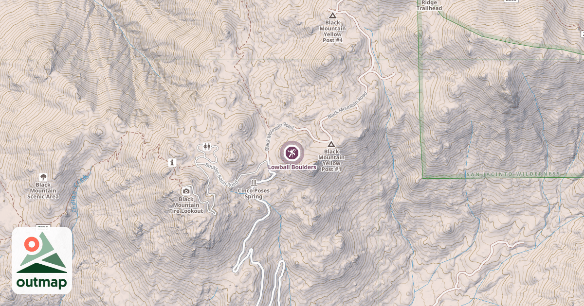 Map of Lowball Boulders