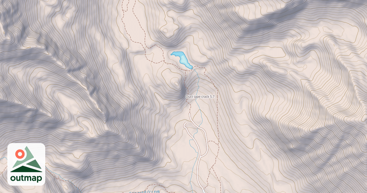 Map of Duct tape crack