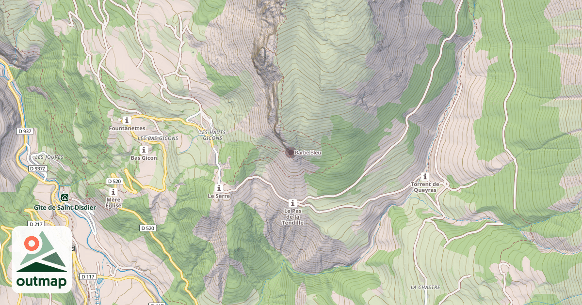 Map of Barbe Bleu