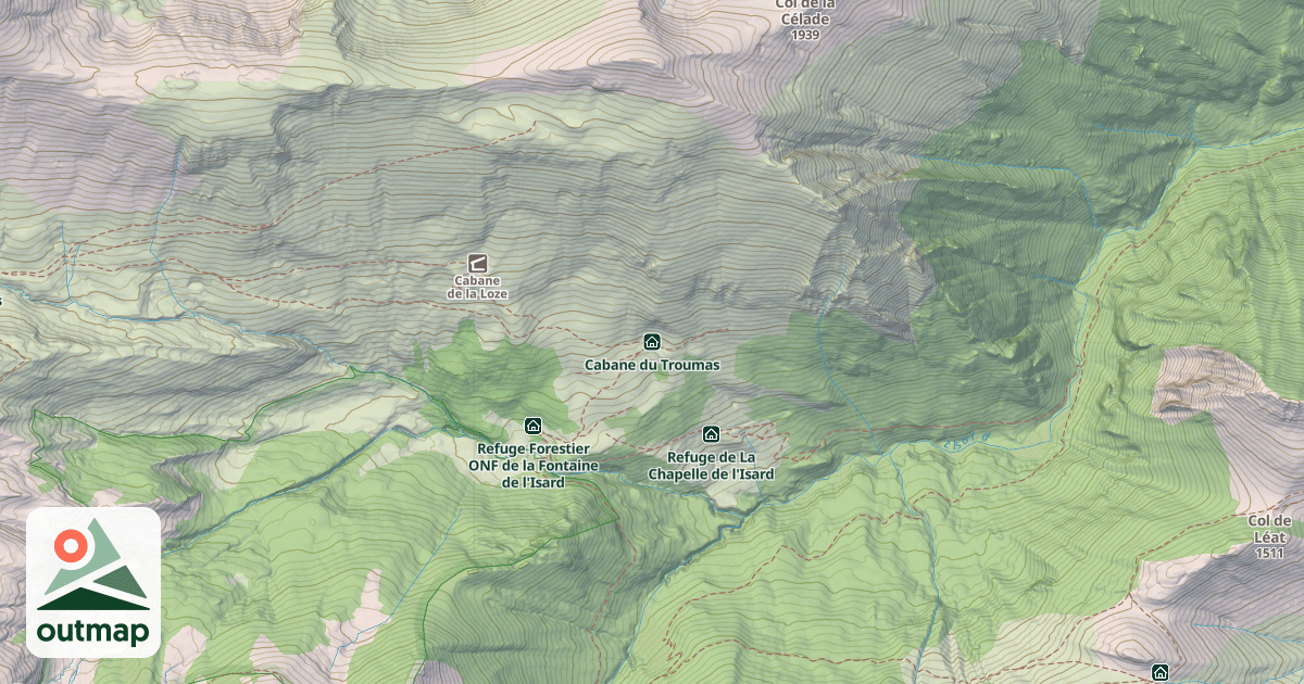 Map of Cabane du Troumas