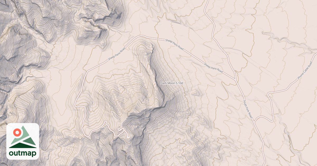Map of Dark Moon in Lincoln