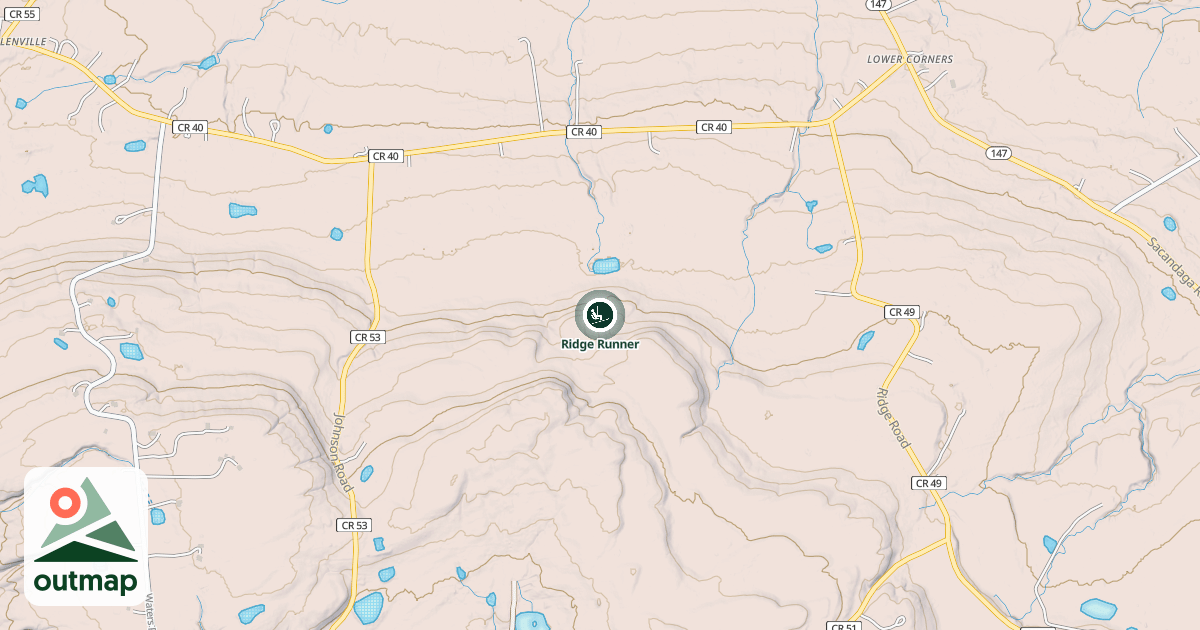 Map of Ridge Runner