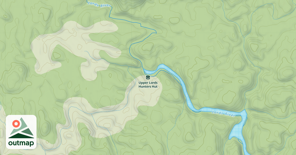 Map of Upper Lords Hunters Hut