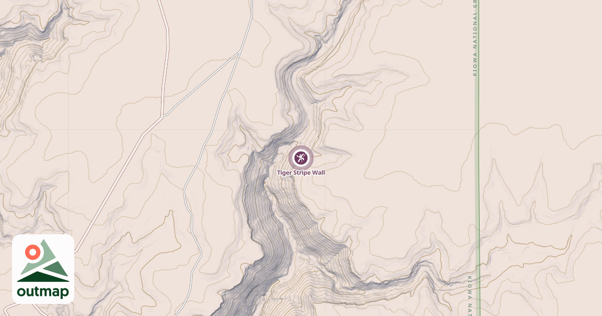 Map of Tiger Stripe Wall
