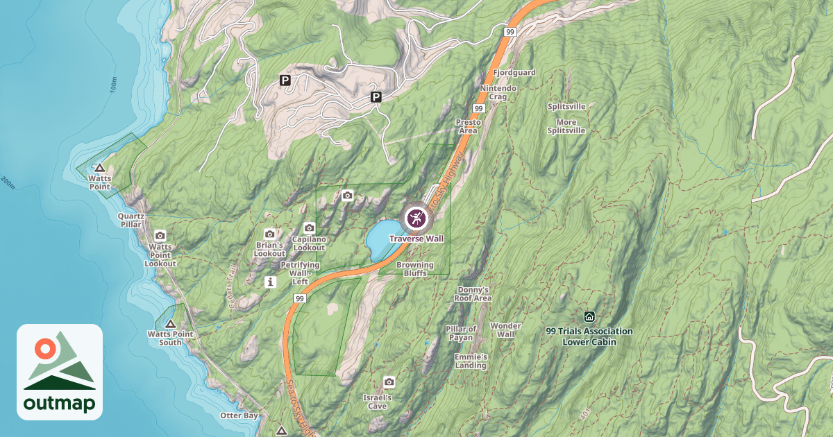 Map of Traverse Wall
