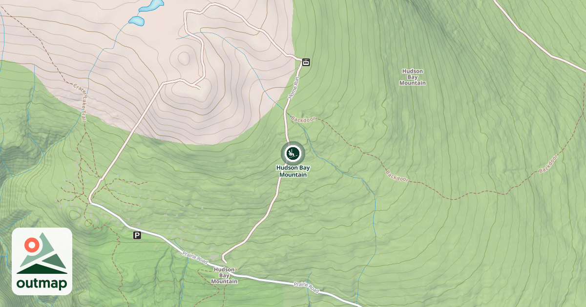 Map of Hudson Bay Mountain