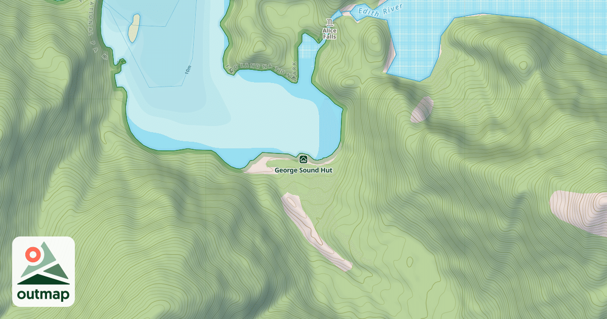 Map of George Sound Hut