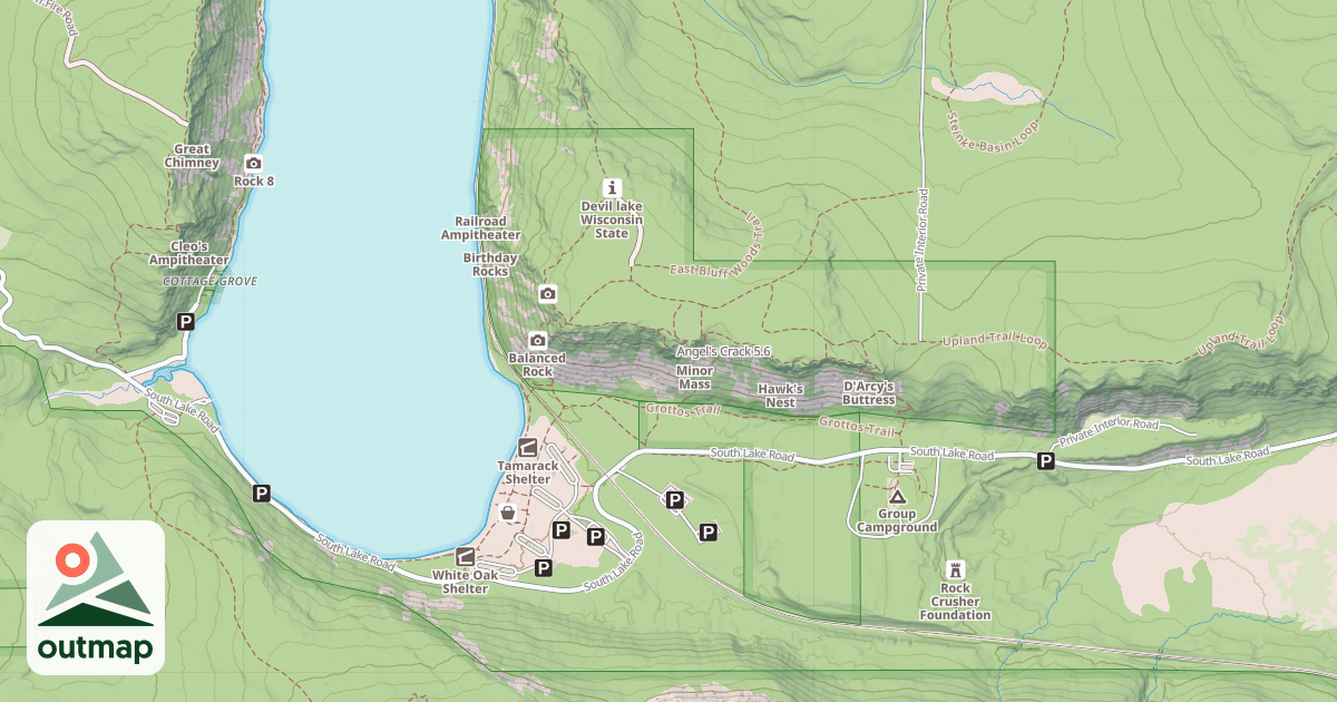 Map of Angel's Crack