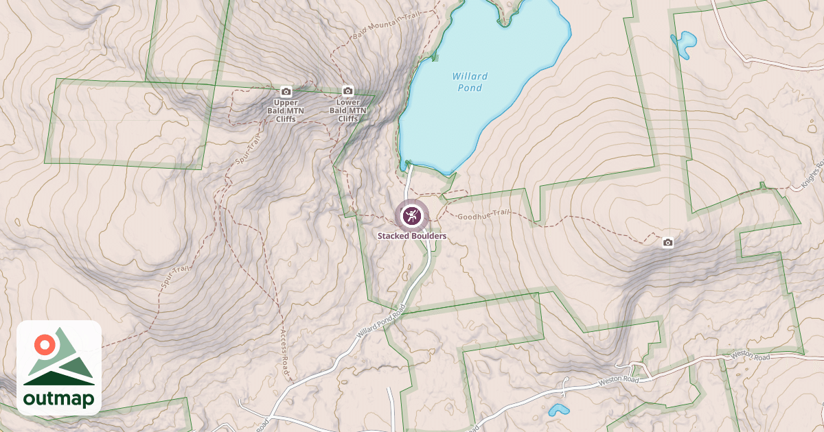 Map of Stacked Boulders