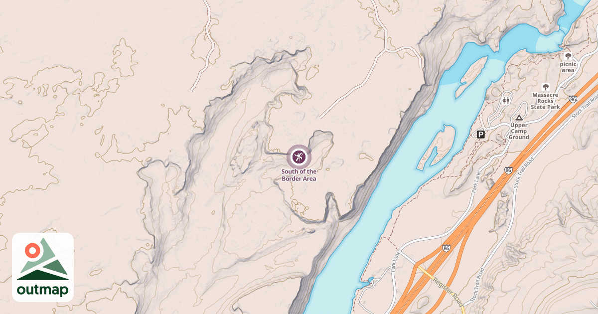 Map of South of the Border Area