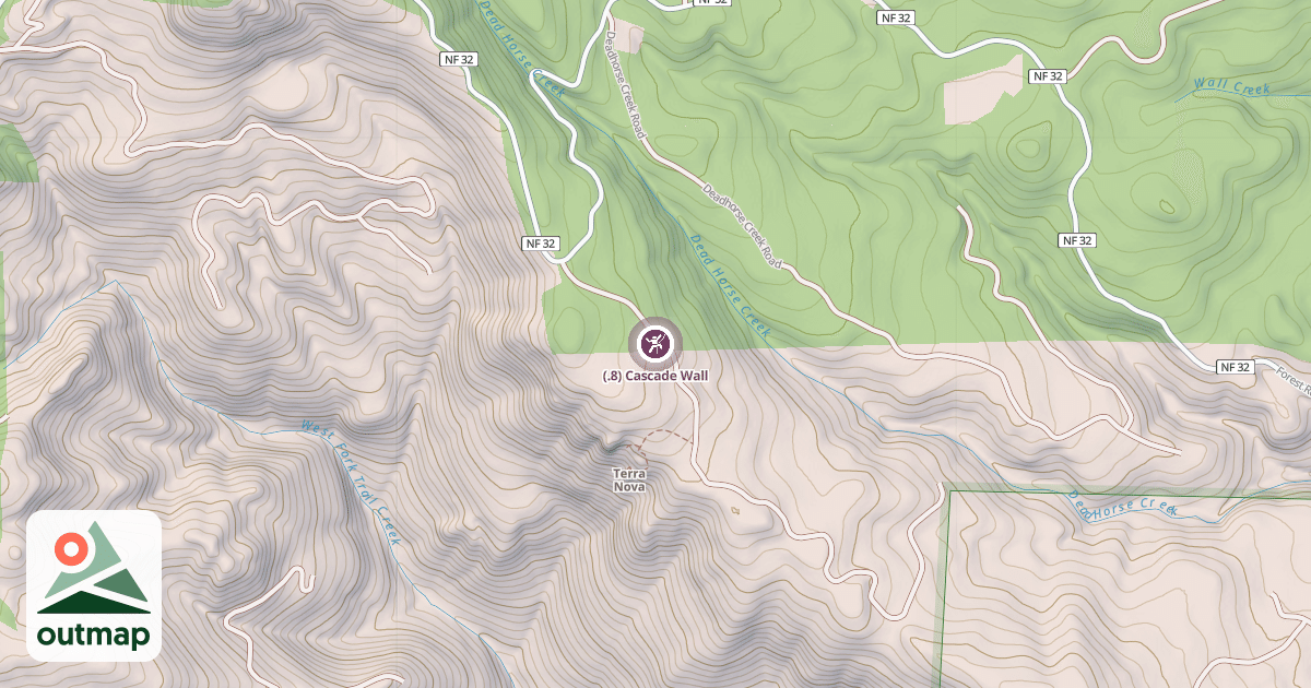 Map of (.8) Cascade Wall