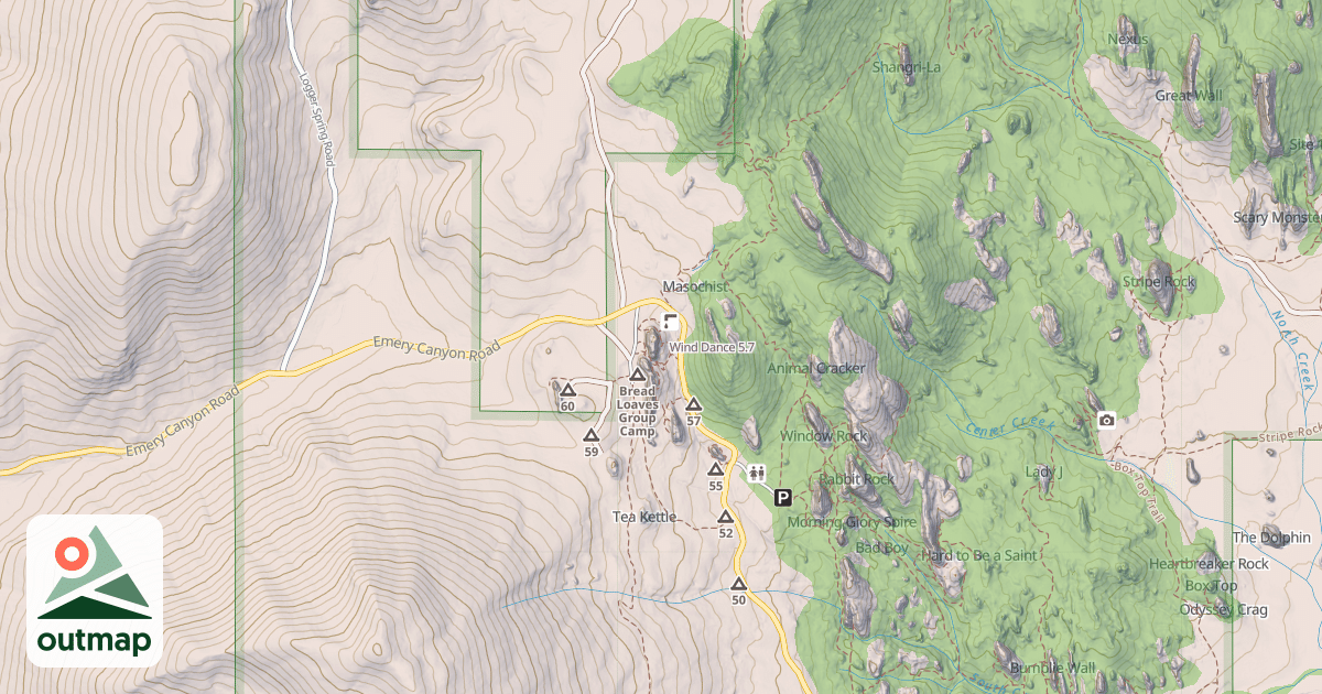 Map of Wind Dance