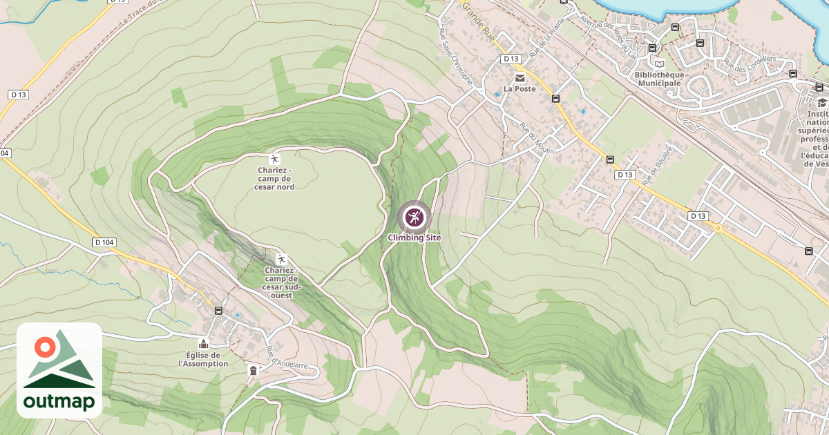 Map of Climbing Site
