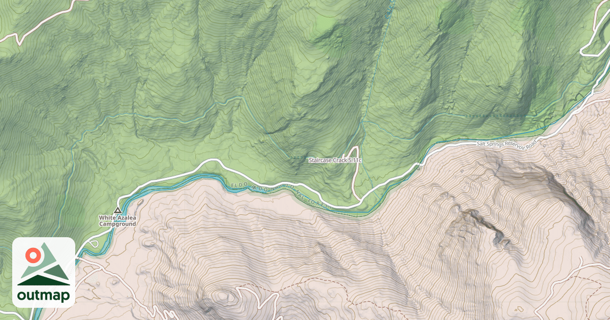 Map of Staircase Crack