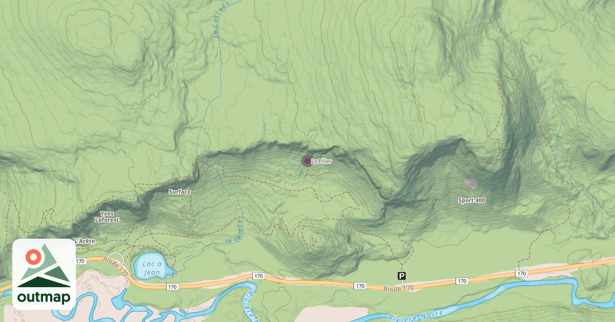 Map of Le Pilier