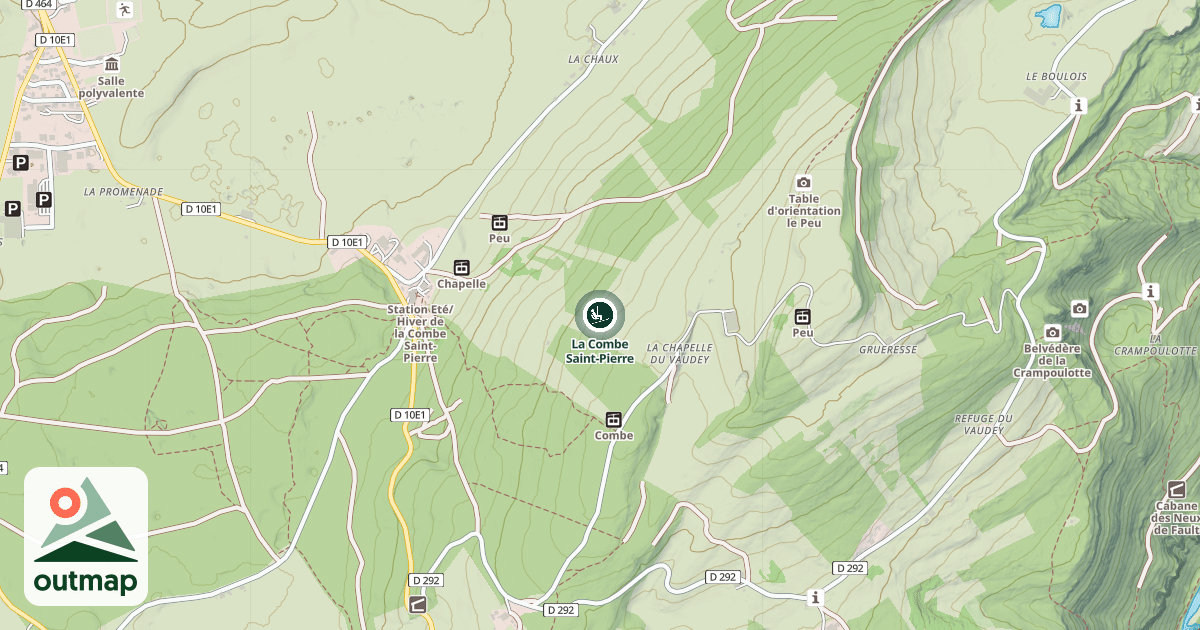 Map of La Combe Saint-Pierre