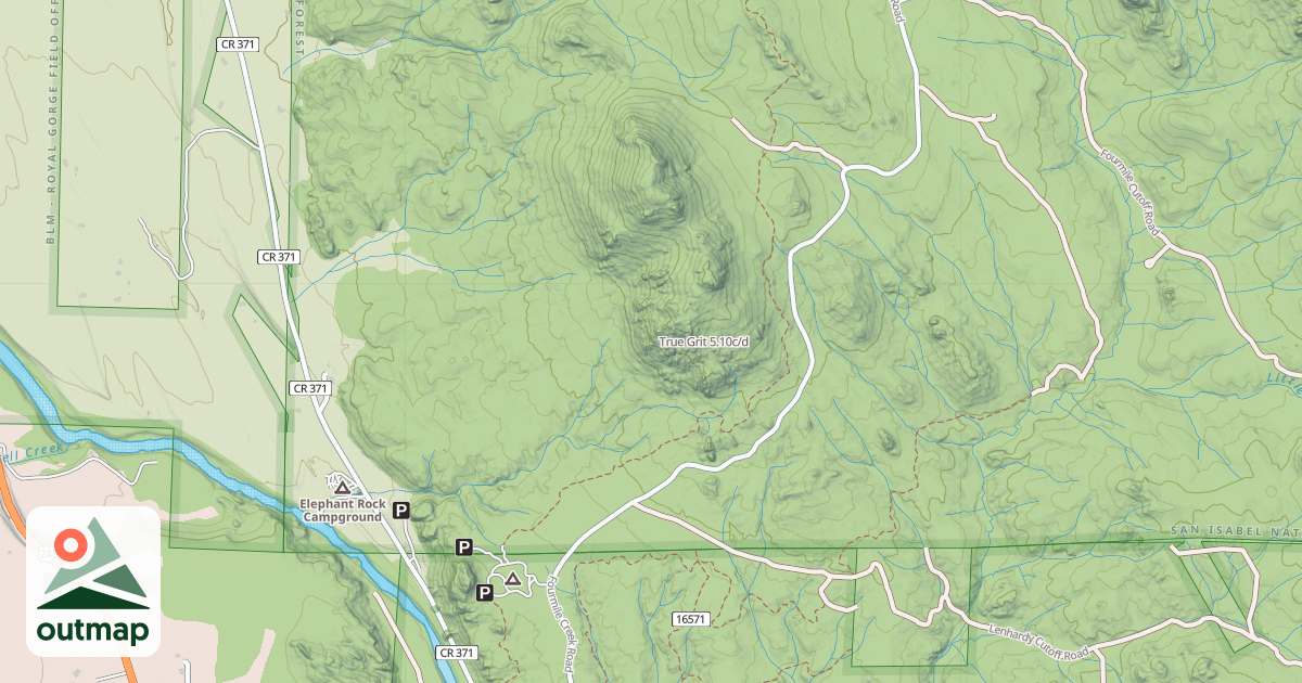 Map of True Grit
