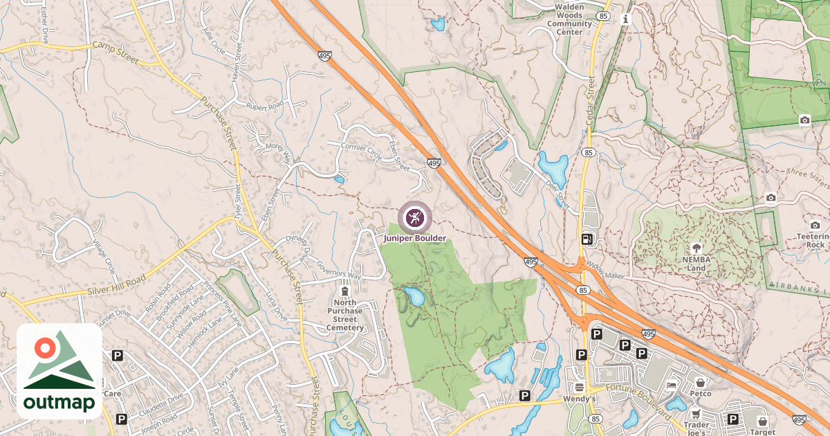 Map of Juniper Boulder