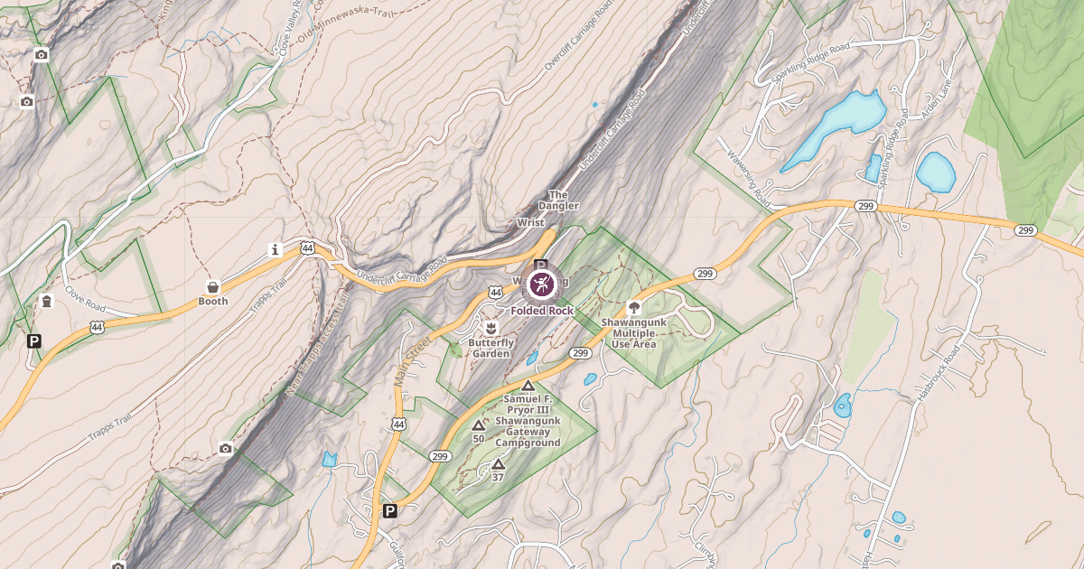 Map preview of Folded Rock