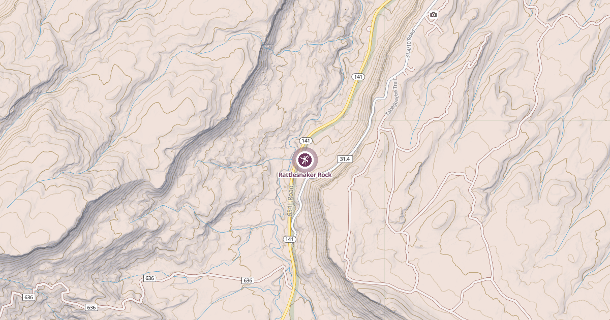 Map preview of Rattlesnaker Rock