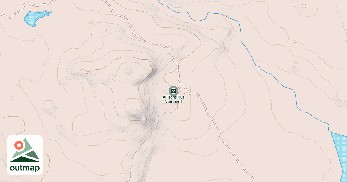 Map of Allisons Hut Number 1