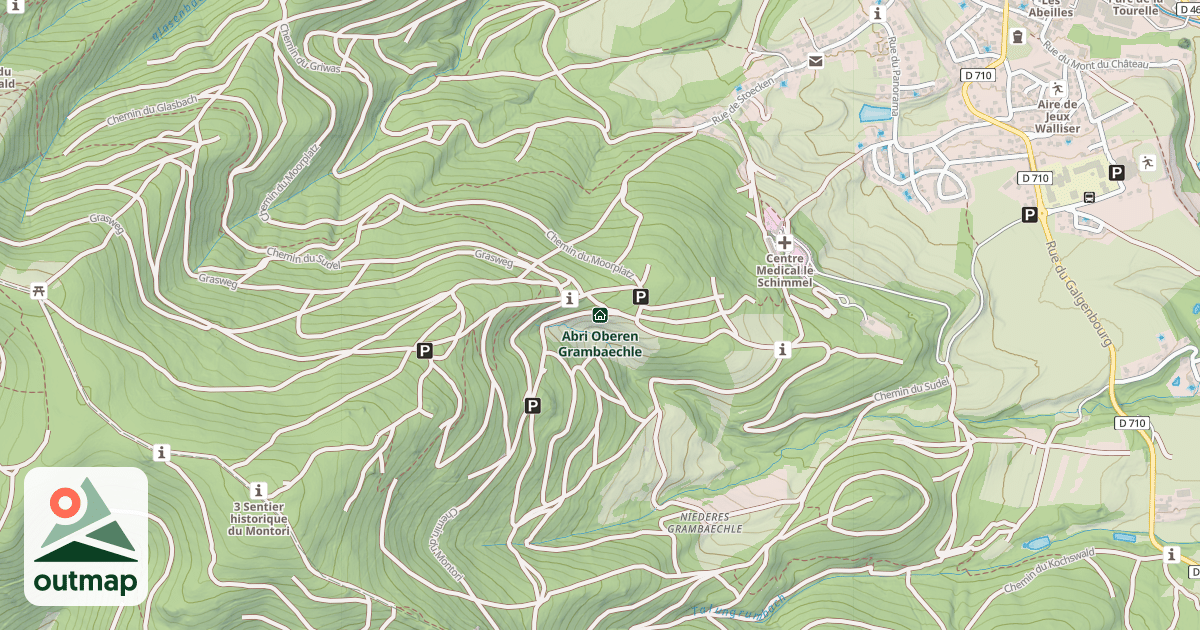 Map of Abri Oberen Grambaechle