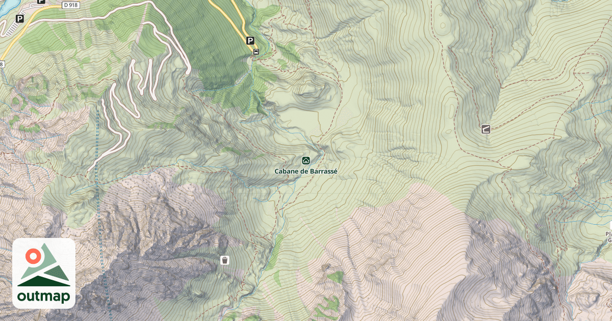 Map of Cabane de Barrassé