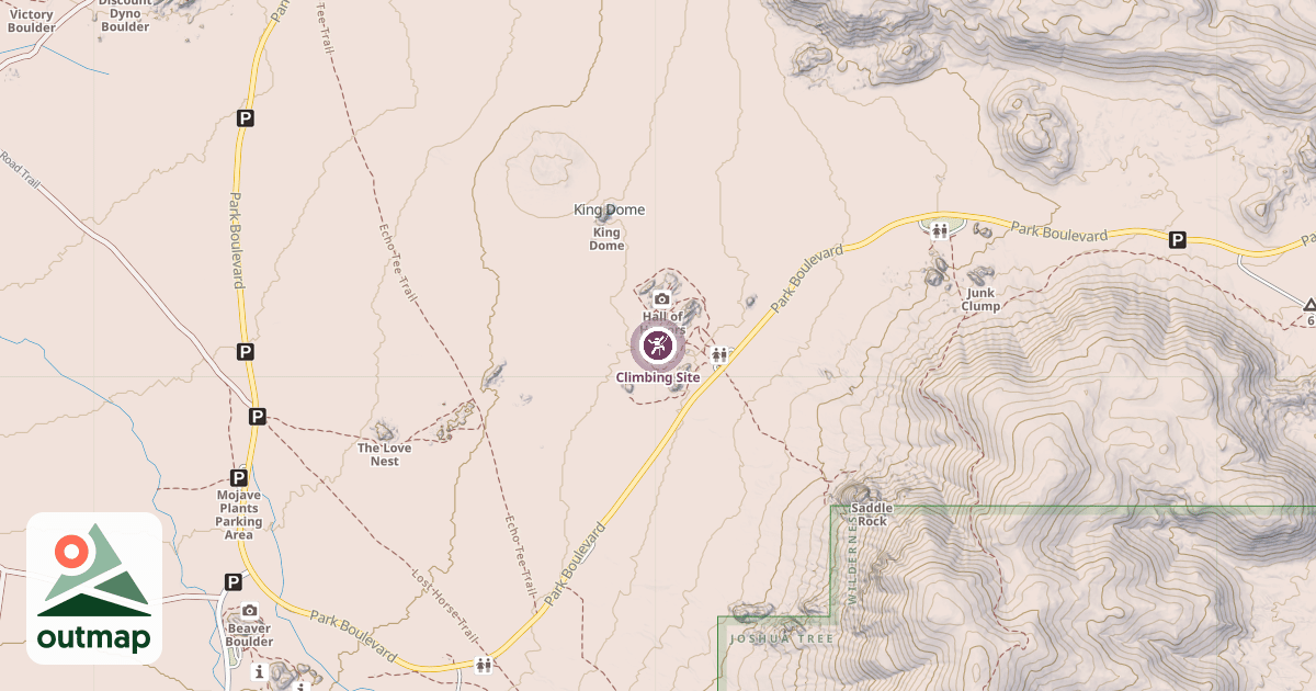 Map of Climbing Site