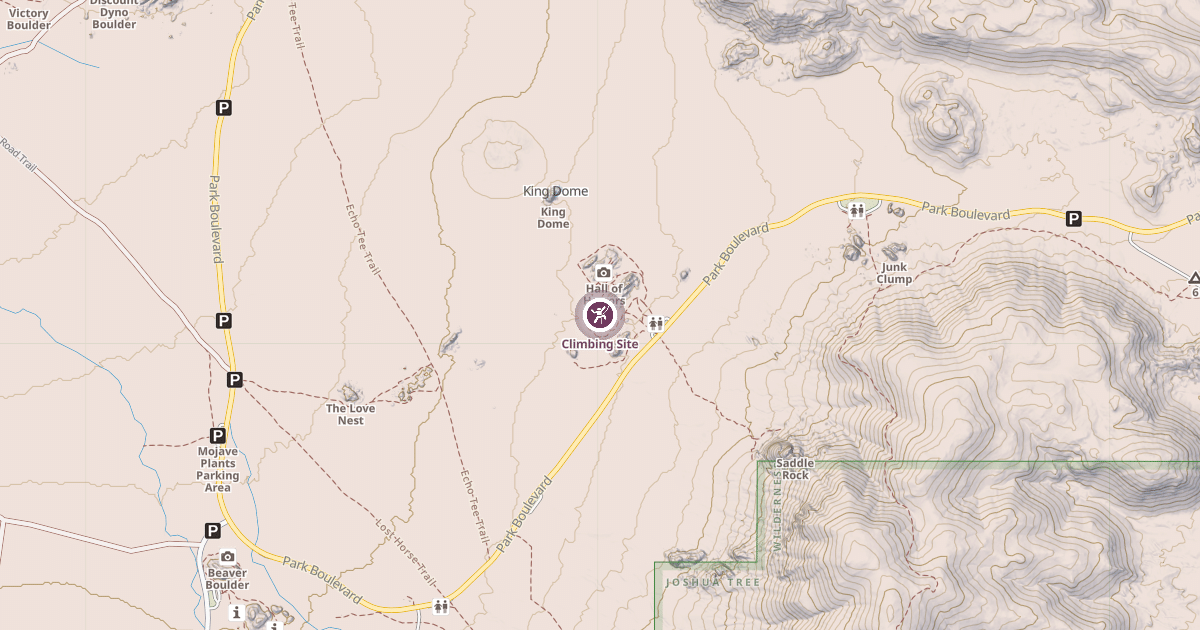 Map preview of Climbing Site