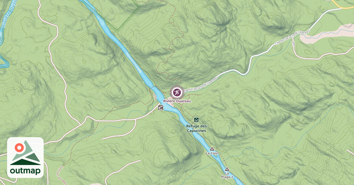 Map of Rivière Ouareau