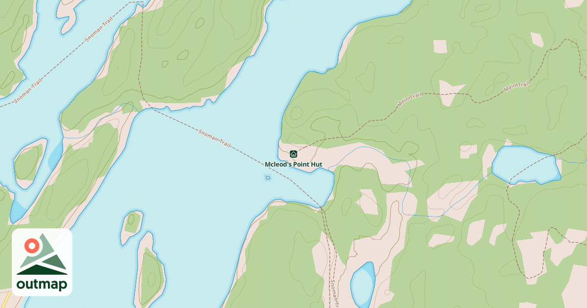Map of Mcleod's Point Hut
