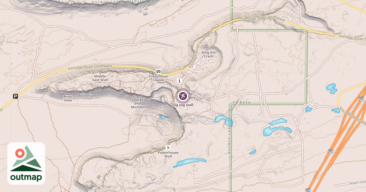 Map of Zig zag wall