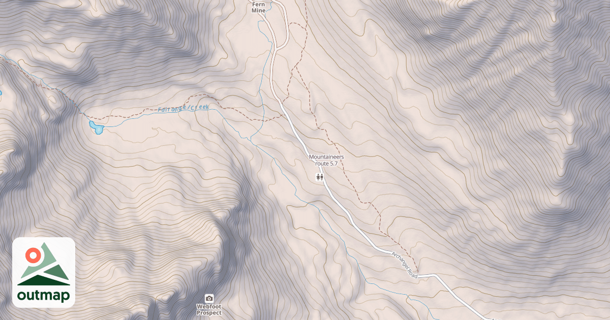 Map of Mountaineers route