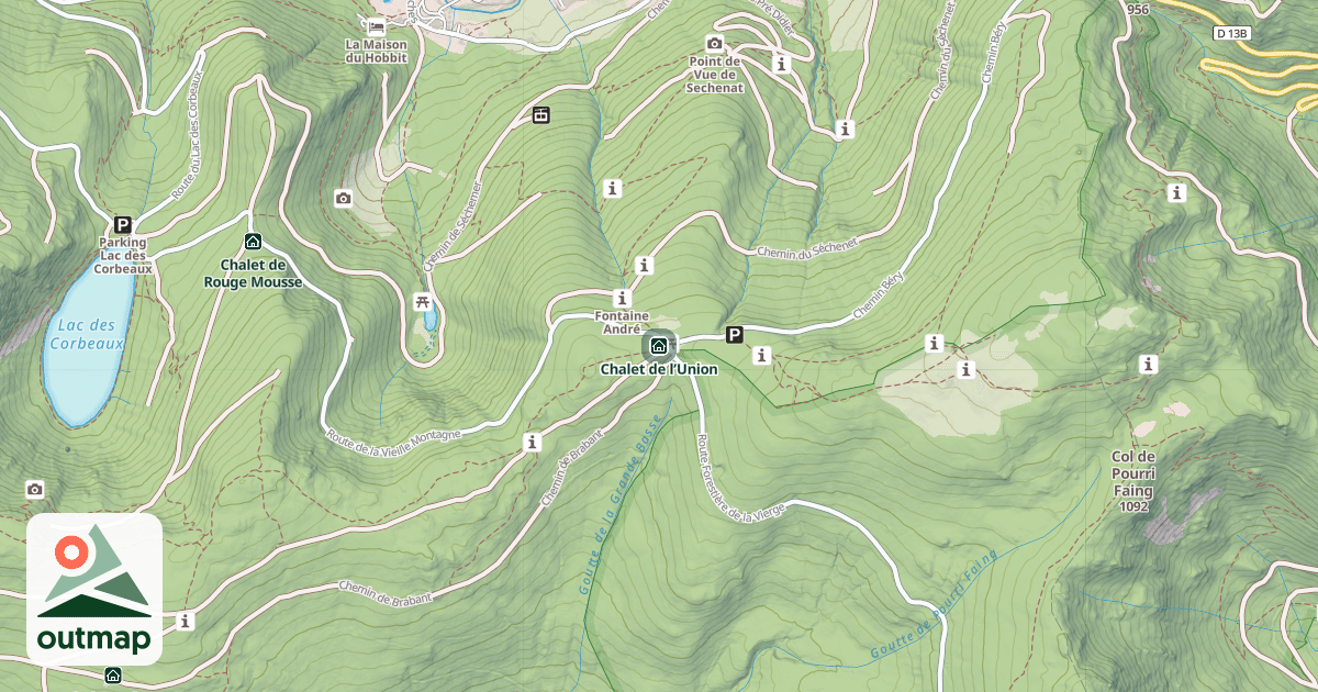 Map of Chalet de l’Union