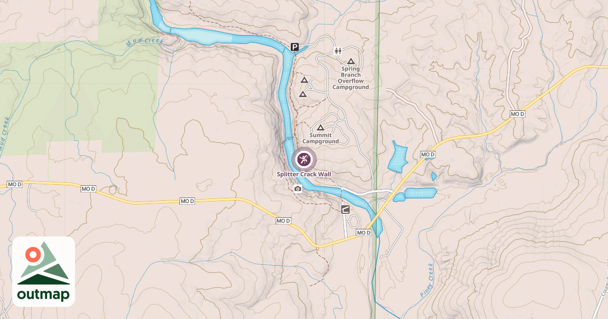 Map of Splitter Crack Wall