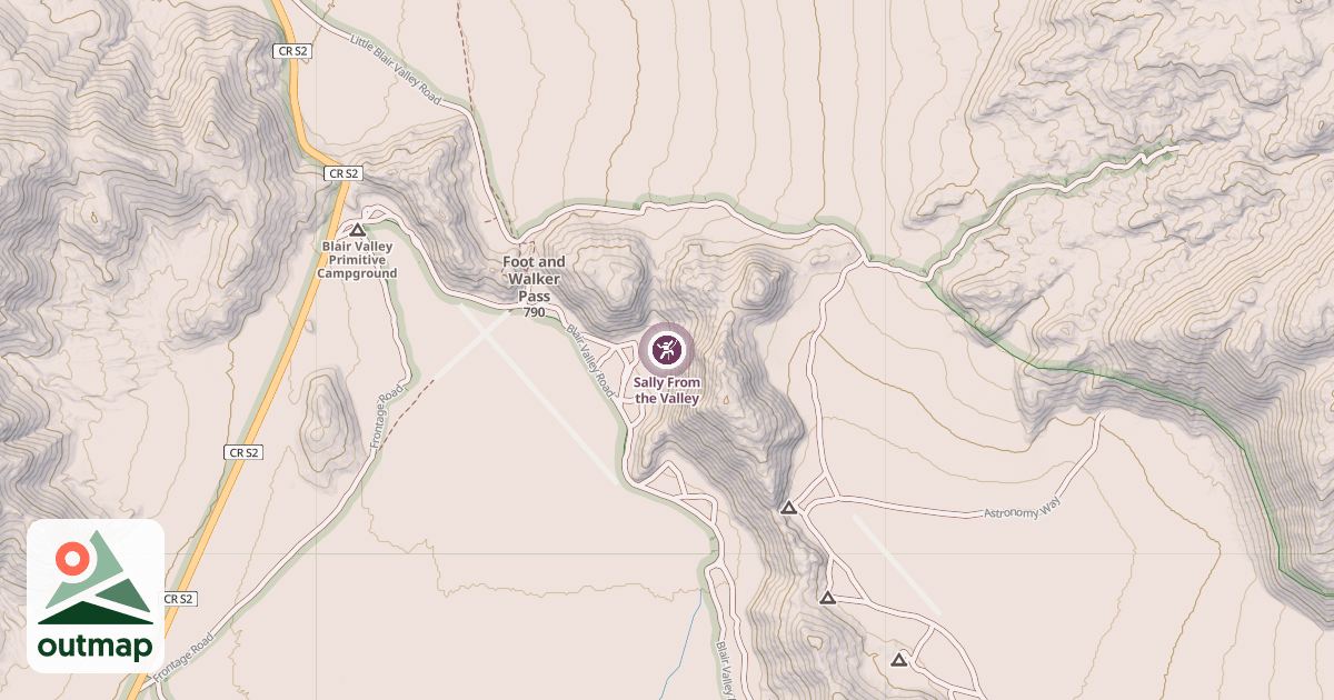 Map of Sally From the Valley