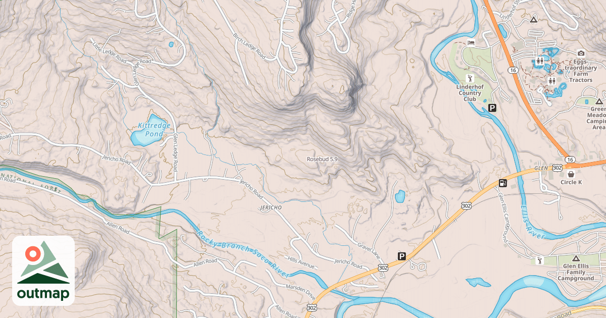 Map of Rosebud