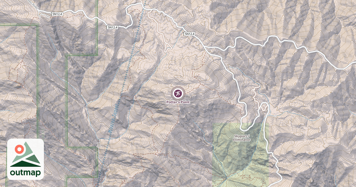 Map of Potter's Point