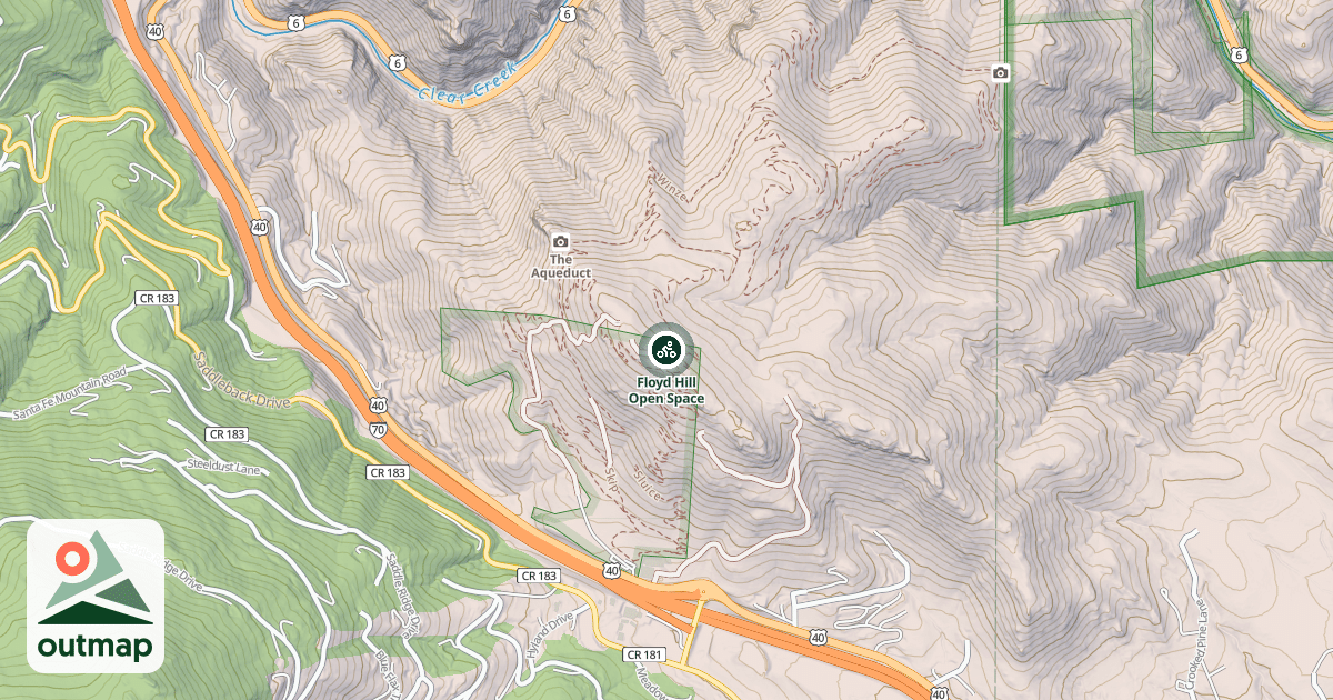 Map of Floyd Hill Open Space